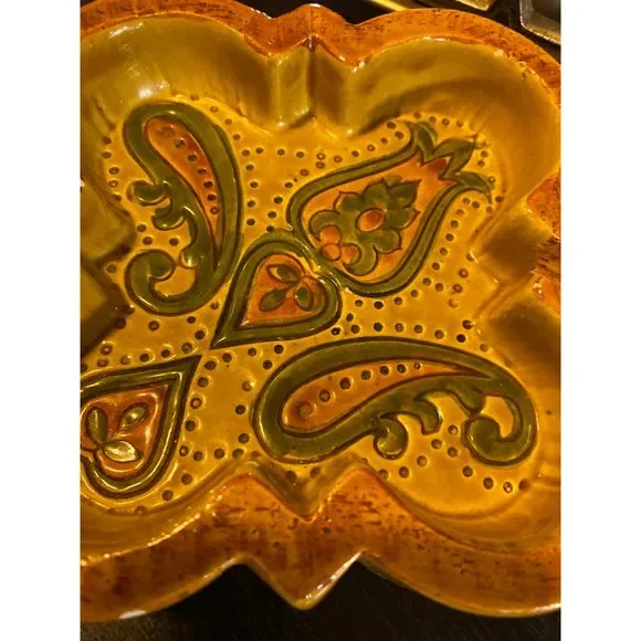 Bitossi aldo londi paisley ilalian ceramic ashtray - Picture 4 of 6